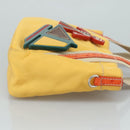 PRADA Hand Bag Nylon Yellow Auth 100865-3