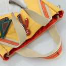 PRADA Hand Bag Nylon Yellow Auth 100865-6