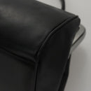 PRADA Hand Bag Leather Black Auth 100868-14