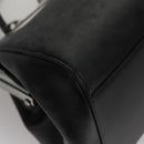 PRADA Hand Bag Leather Black Auth 100868-15