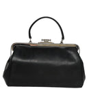 PRADA Hand Bag Leather Black Auth 100868-2