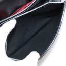 VALENTINO Chain Shoulder Bag Leather Black Gold Auth 100869-26