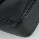 CELINE Shoulder Bag Leather Black Gold Auth 100870-14