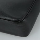 CELINE Shoulder Bag Leather Black Gold Auth 100870-15