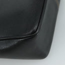 CELINE Shoulder Bag Leather Black Gold Auth 100870-16