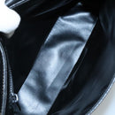 CELINE Shoulder Bag Leather Black Gold Auth 100870-10