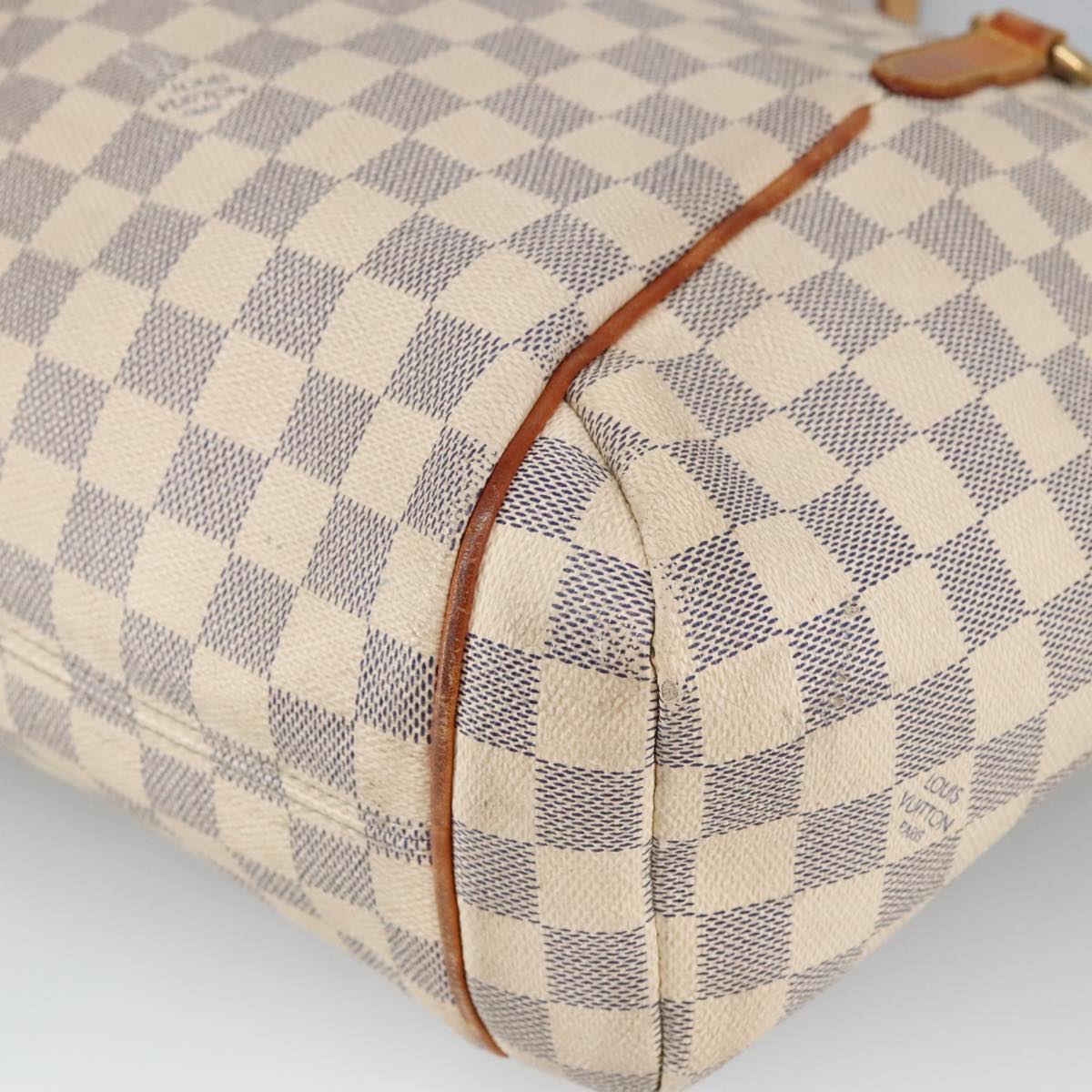 LOUIS VUITTON Damier Azur Totally PM Tote Bag N41280 LV Auth 100896