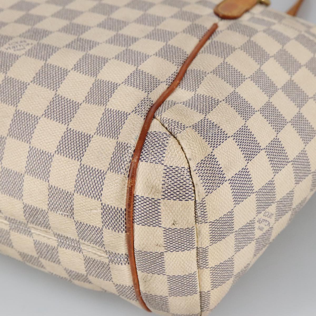 LOUIS VUITTON Damier Azur Totally PM Tote Bag N41280 LV Auth 100896