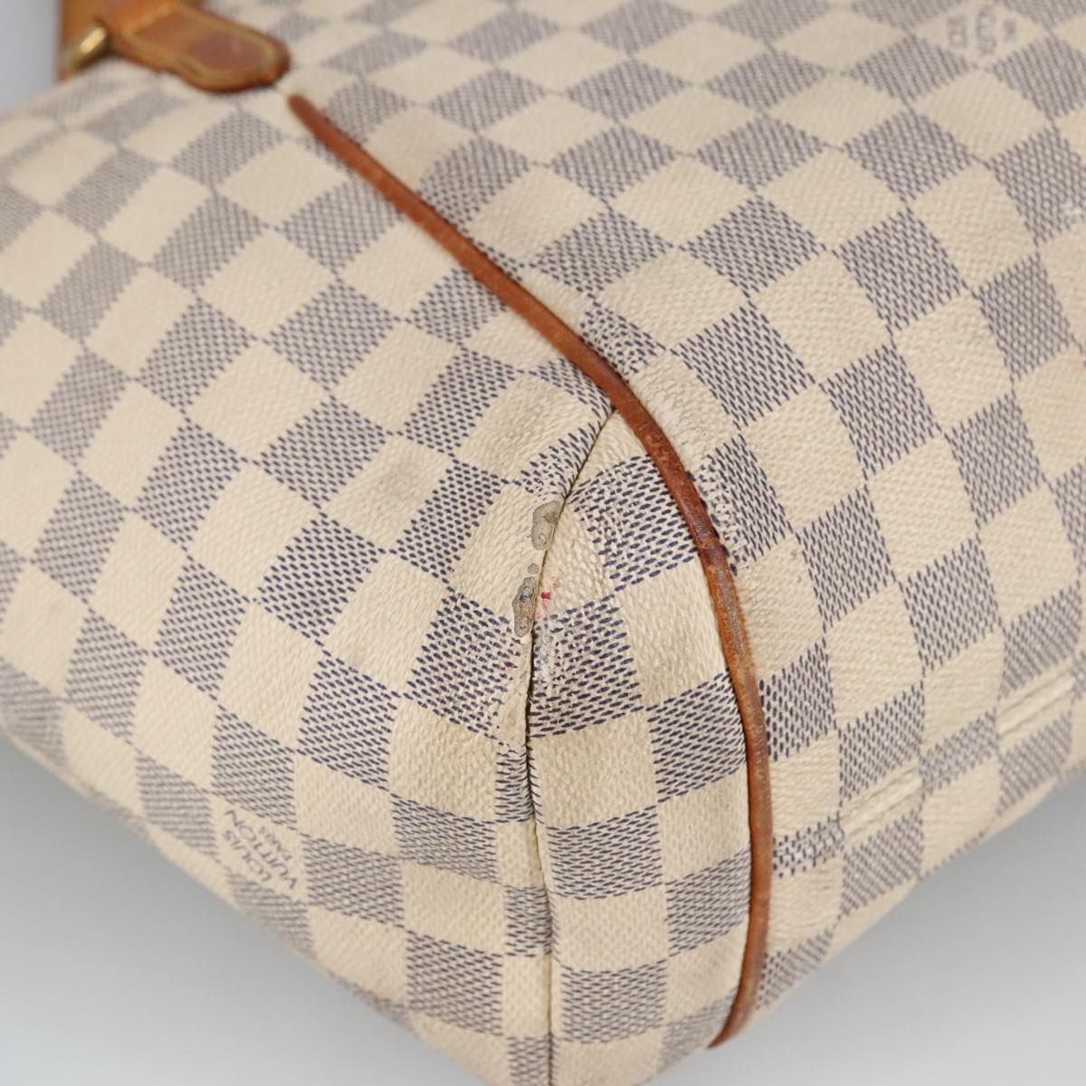 LOUIS VUITTON Damier Azur Totally PM Tote Bag N41280 LV Auth 100896