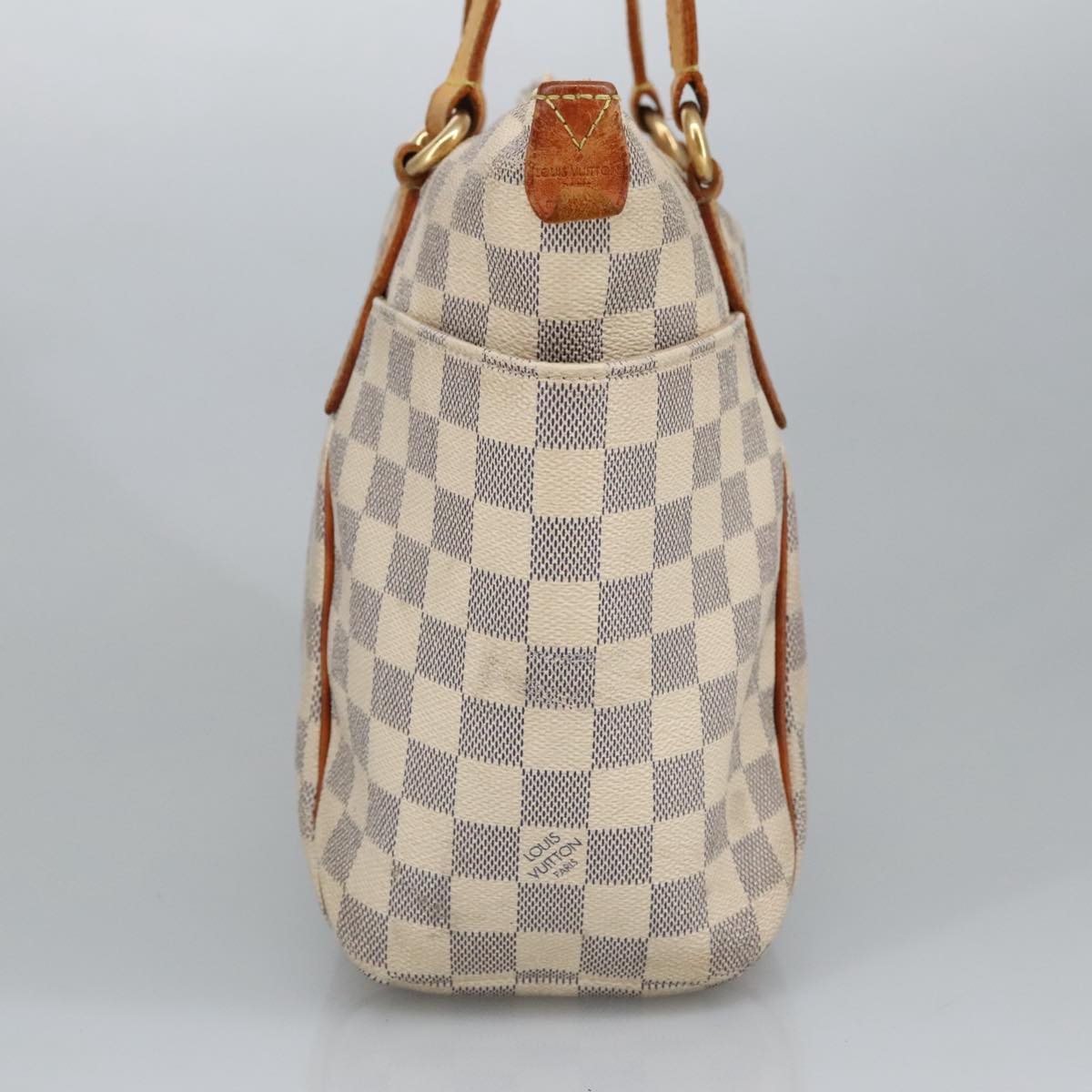 LOUIS VUITTON Damier Azur Totally PM Tote Bag N41280 LV Auth 100896