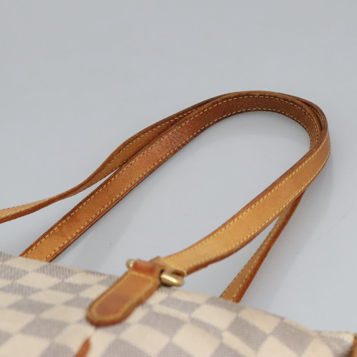 LOUIS VUITTON Damier Azur Totally PM Tote Bag N41280 LV Auth 100896