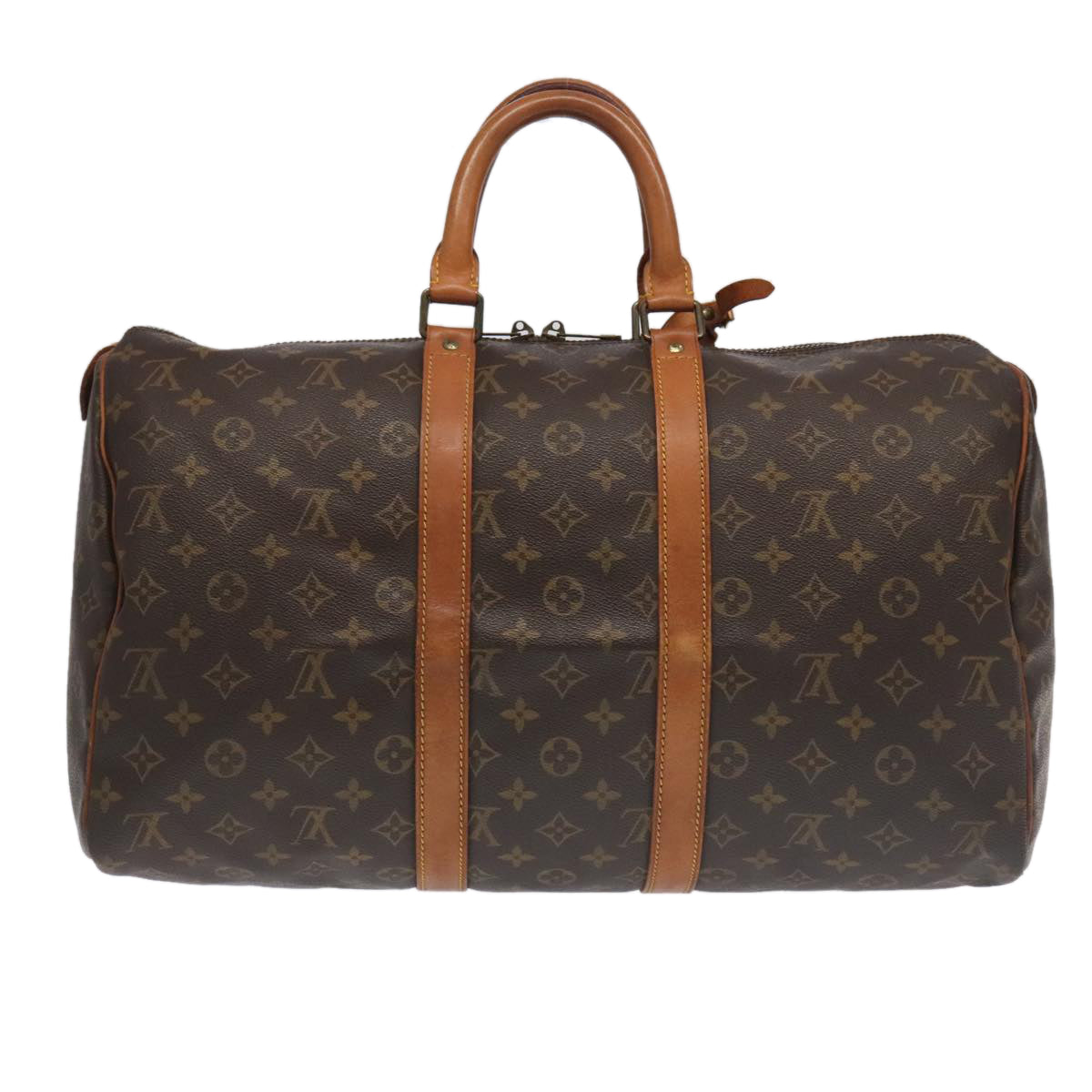 LOUIS VUITTON Monogram Keepall 45 Boston Bag M41428 LV Auth 100908