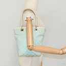 GUCCI GG Canvas Tote Bag Light Blue Gold 002 1098 Auth 100928-21