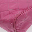 PRADA Pouch Nylon Pink Silver Auth 100970-15
