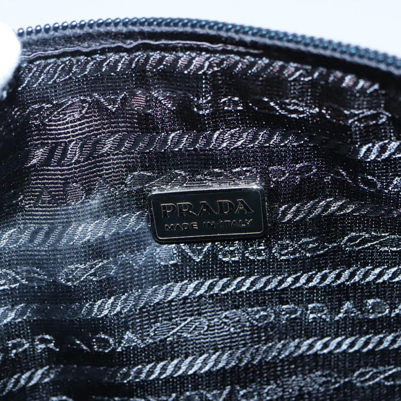 PRADA Pouch Nylon Pink Silver Auth 100970