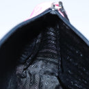 PRADA Pouch Nylon Pink Silver Auth 100970-17