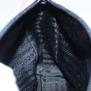 PRADA Pouch Nylon Pink Silver Auth 100970-18