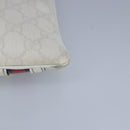 GUCCI GG Supreme Sherry Line Shoulder Bag PVC Pink White Red 153244 Auth 100980-14