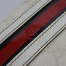 GUCCI GG Supreme Sherry Line Shoulder Bag PVC Pink White Red 153244 Auth 100980-10