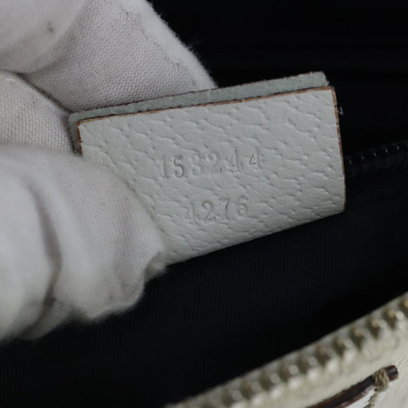 GUCCI GG Supreme Sherry Line Shoulder Bag PVC Pink White Red 153244 Auth 100980