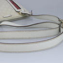 GUCCI GG Supreme Sherry Line Shoulder Bag PVC Pink White Red 153244 Auth 100980-7