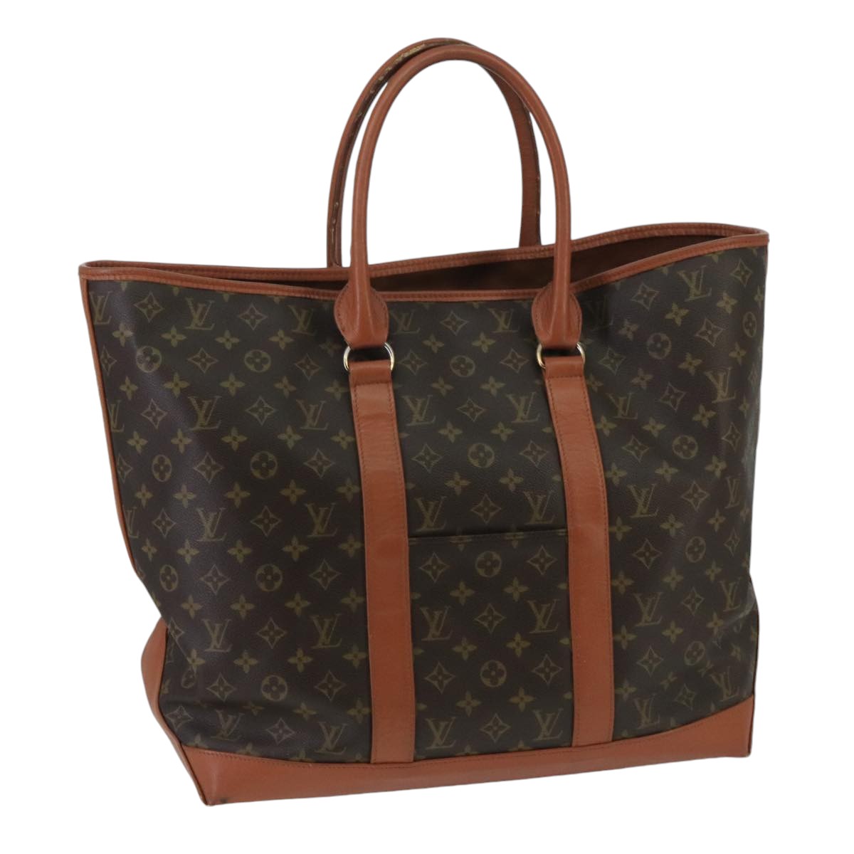 LOUIS VUITTON Monogram Sac Weekend GM Tote Bag M42420 LV Auth 100994