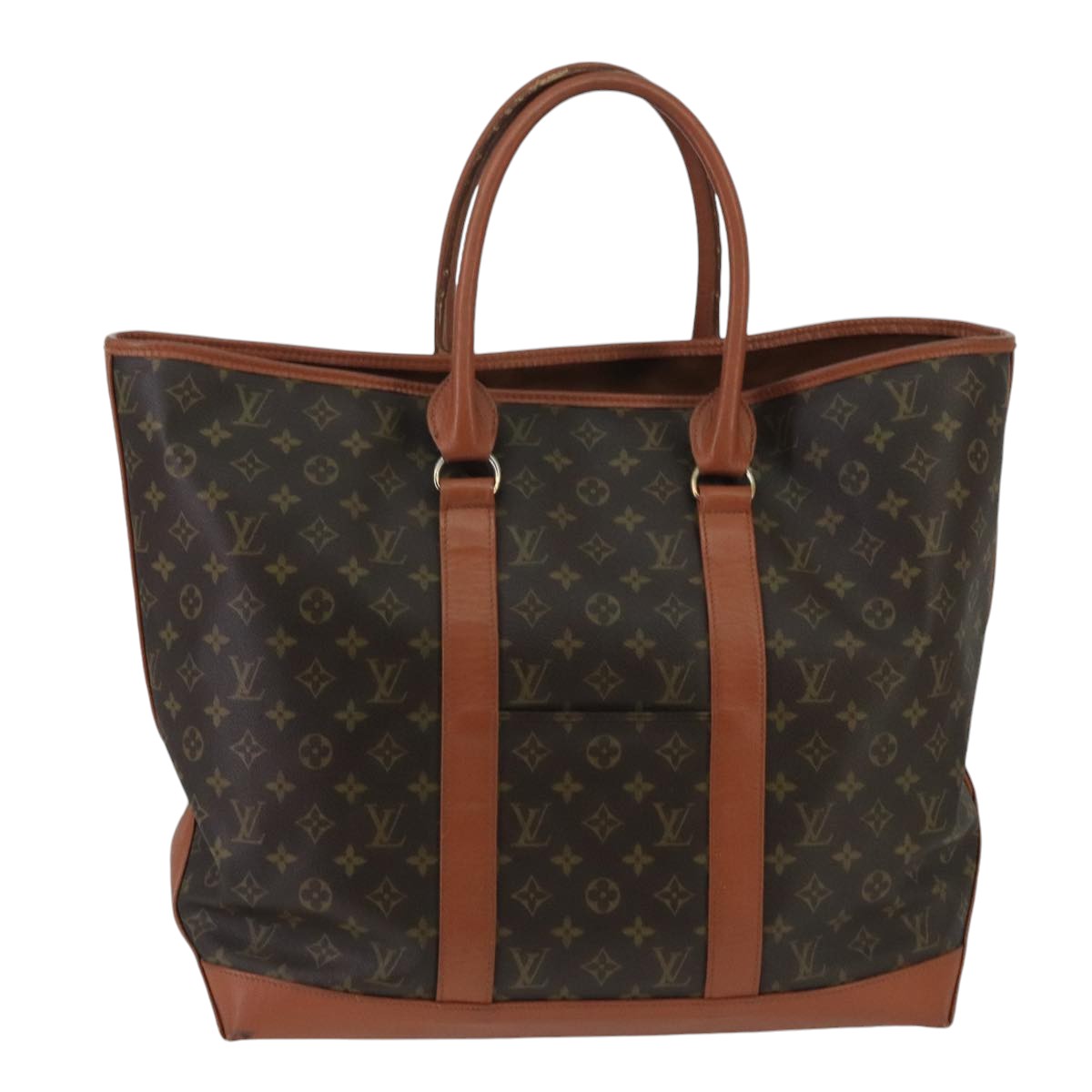 LOUIS VUITTON Monogram Sac Weekend GM Tote Bag M42420 LV Auth 100994