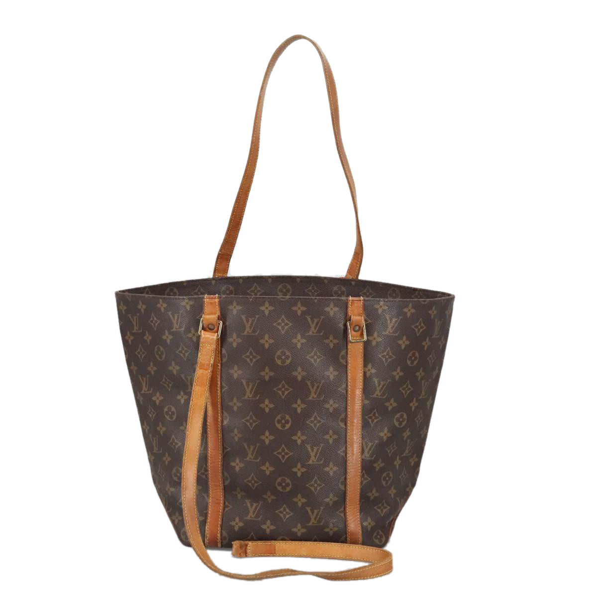 LOUIS VUITTON Monogram Sac Shopping Tote Bag M51108 LV Auth 100999