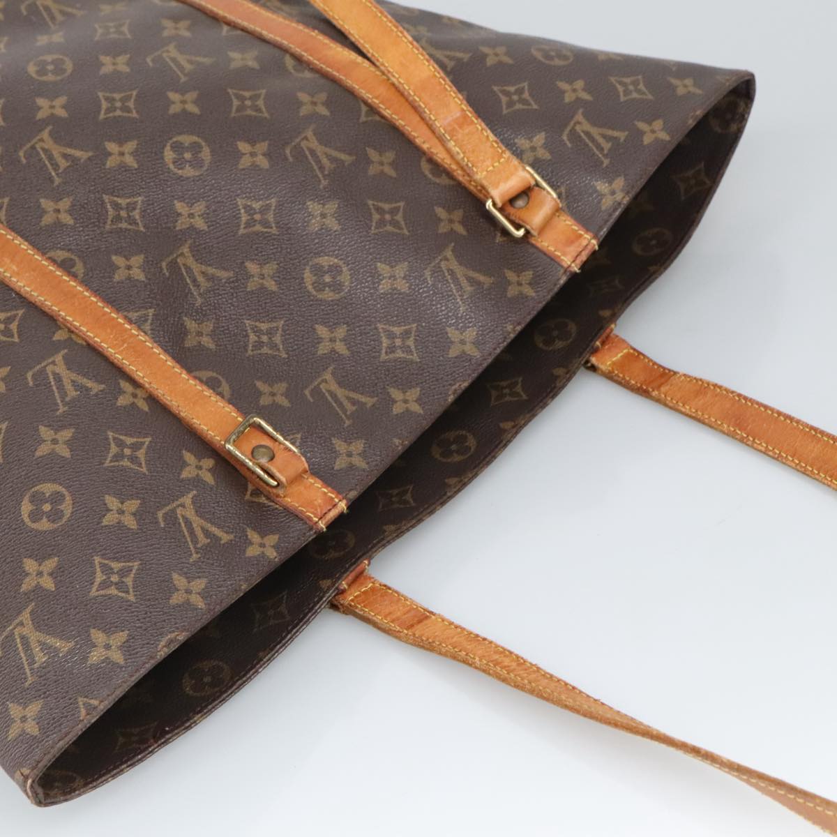 LOUIS VUITTON Monogram Sac Shopping Tote Bag M51108 LV Auth 100999