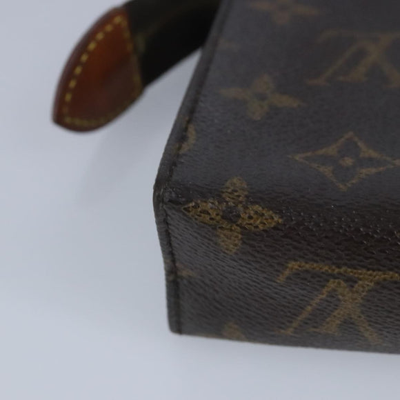 LOUIS VUITTON Monogram Poche Toilette 15 Pouch M47546 LV Auth 101023