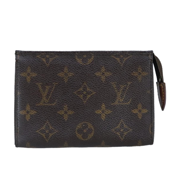 LOUIS VUITTON Monogram Poche Toilette 15 Pouch M47546 LV Auth 101023