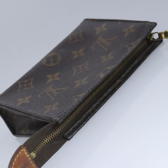 LOUIS VUITTON Monogram Poche Toilette 15 Pouch M47546 LV Auth 101023