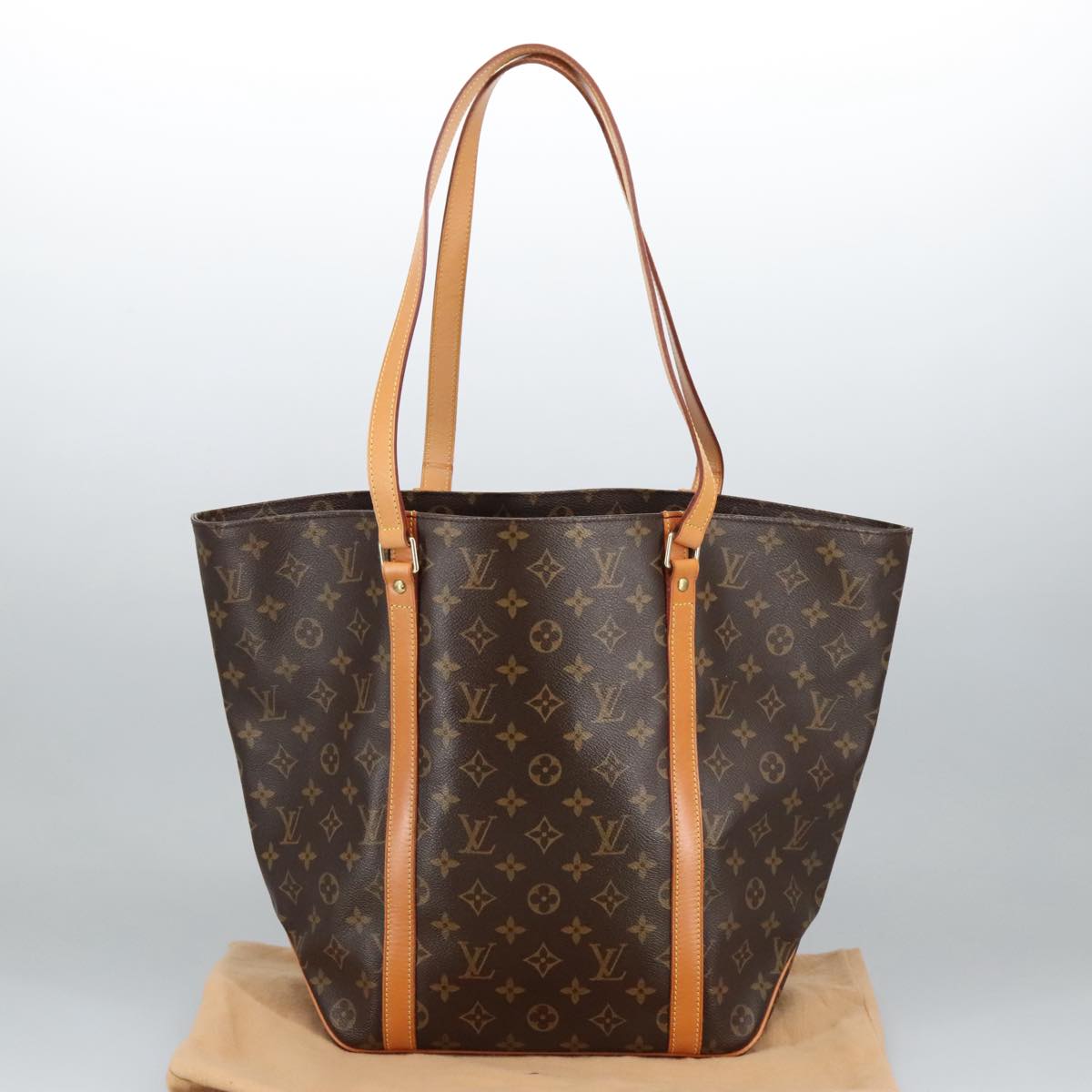 LOUIS VUITTON Monogram Sac Shopping Tote Bag M51108 LV Auth 101039