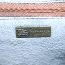 Burberrys Nova Check Hand Bag PVC Beige Gold Auth 101041-18