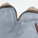 Burberrys Nova Check Hand Bag PVC Beige Gold Auth 101041-20