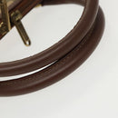 Burberrys Nova Check Hand Bag PVC Beige Gold Auth 101041-7