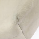 CELINE Horizontalkava Tote Bag Canvas 2way White Gold Auth 101048-14