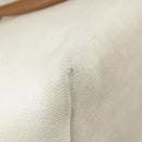 CELINE Horizontalkava Tote Bag Canvas 2way White Gold Auth 101048-16