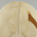 CELINE Horizontalkava Tote Bag Canvas 2way White Gold Auth 101048-22