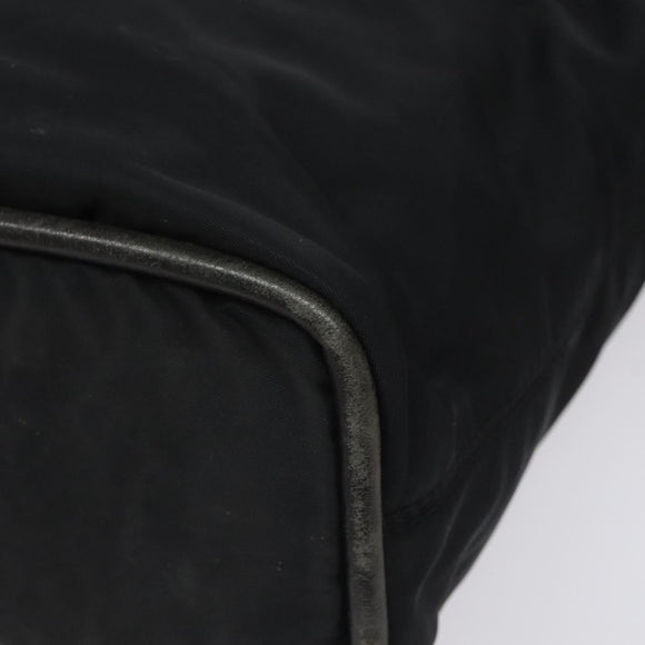 CELINE Shoulder Bag Nylon Black Auth 101065