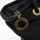 CELINE Shoulder Bag Nylon Black Auth 101065-10