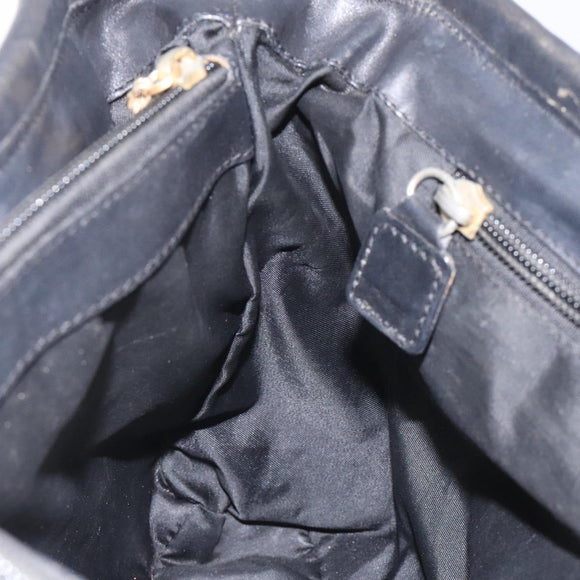 CELINE Shoulder Bag Nylon Black Auth 101065