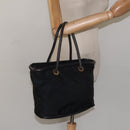 CELINE Shoulder Bag Nylon Black Auth 101065-25