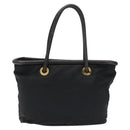 CELINE Shoulder Bag Nylon Black Auth 101065-2
