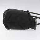 CELINE Shoulder Bag Nylon Black Auth 101065-3