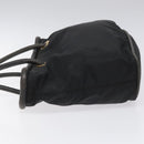 CELINE Shoulder Bag Nylon Black Auth 101065-4