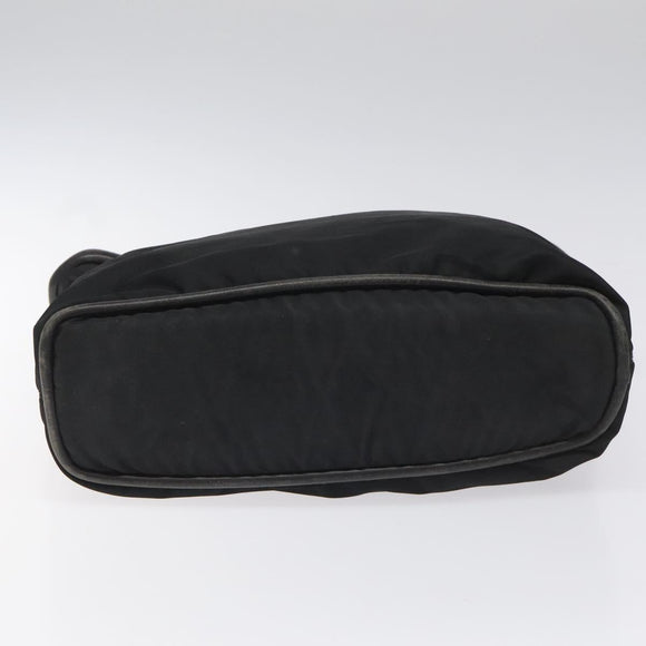 CELINE Shoulder Bag Nylon Black Auth 101065