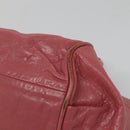 Chloe Etel Hand Bag Leather 2way Pink Gold Auth 101068-9