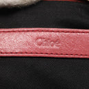 Chloe Etel Hand Bag Leather 2way Pink Gold Auth 101068-18