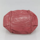 Chloe Etel Hand Bag Leather 2way Pink Gold Auth 101068-5